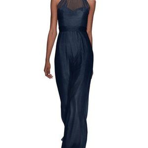 Amsale Navy dress style G940C